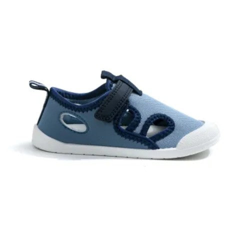 Sandalias Bebes y Niños Respetuoso textil Velcro Azul