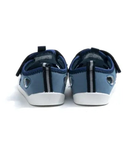 Sandalias Bebes y Niños Respetuoso textil Velcro Azul