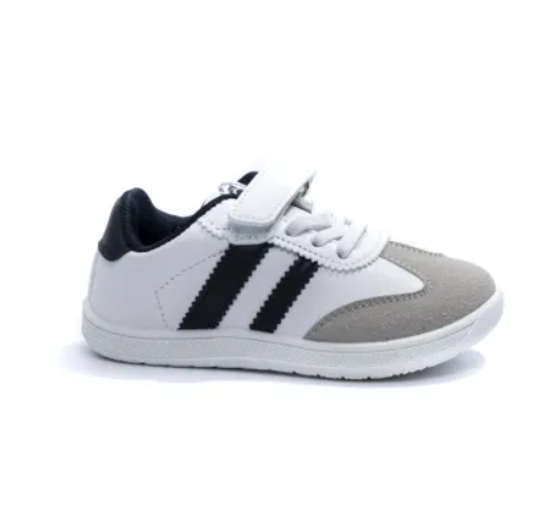 Tenis Niños Respetuoso Velcro Blanco y Azul
