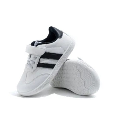 Tenis Niños Respetuoso Velcro Blanco y Azul