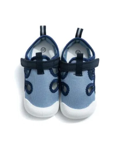 Sandalias Bebes y Niños Respetuoso textil Velcro Azul