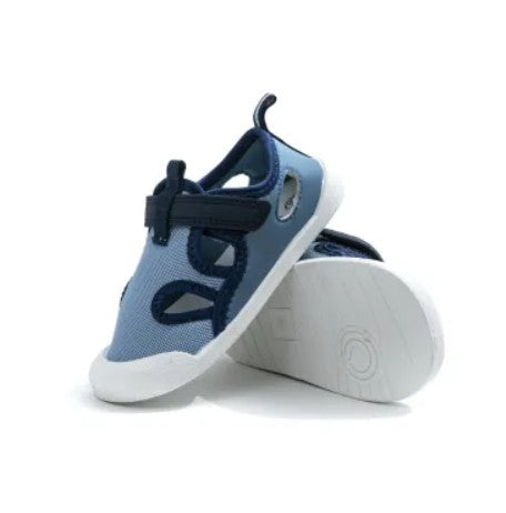 Sandalias Bebes y Niños Respetuoso textil Velcro Azul