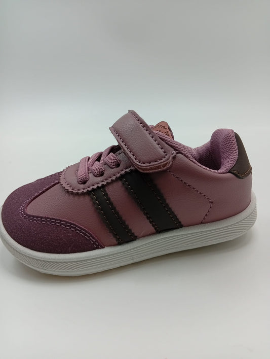 Tenis Niños Respetuoso Velcro Morado