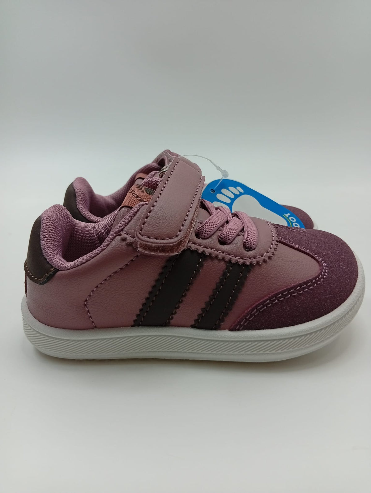 Tenis Niños Respetuoso Velcro Morado