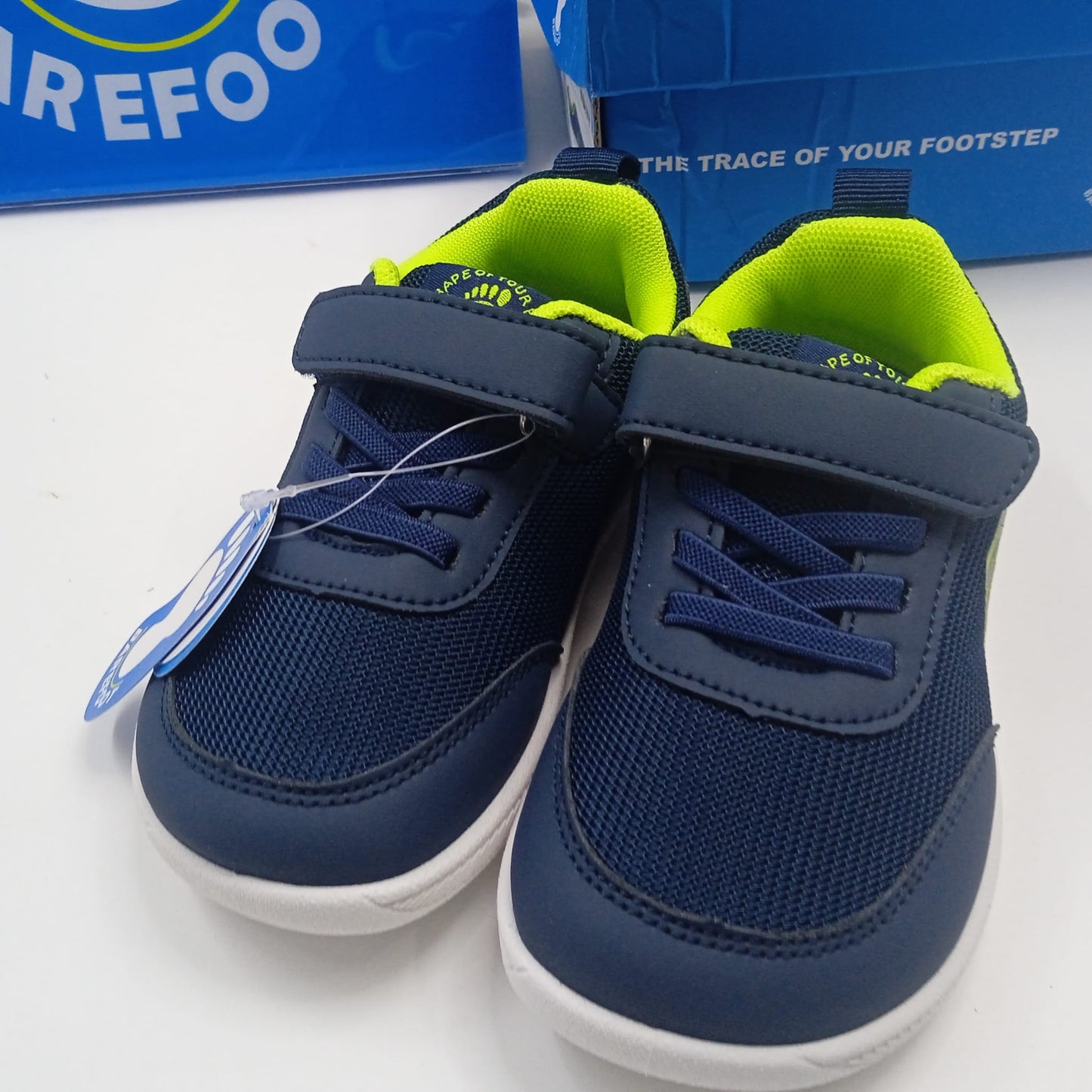 Tenis Niños y Bebes Respetuoso textil Velcro Azul