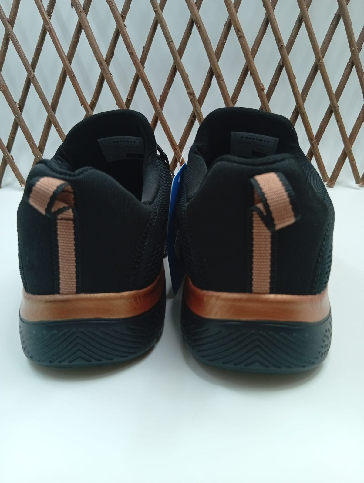 Zapatillas Deportivas Mujer Sin Cordones – Tejido Transpirable, Plantilla Memory Foam, Cierre Elástico, Suela Antideslizante - Basic Negro