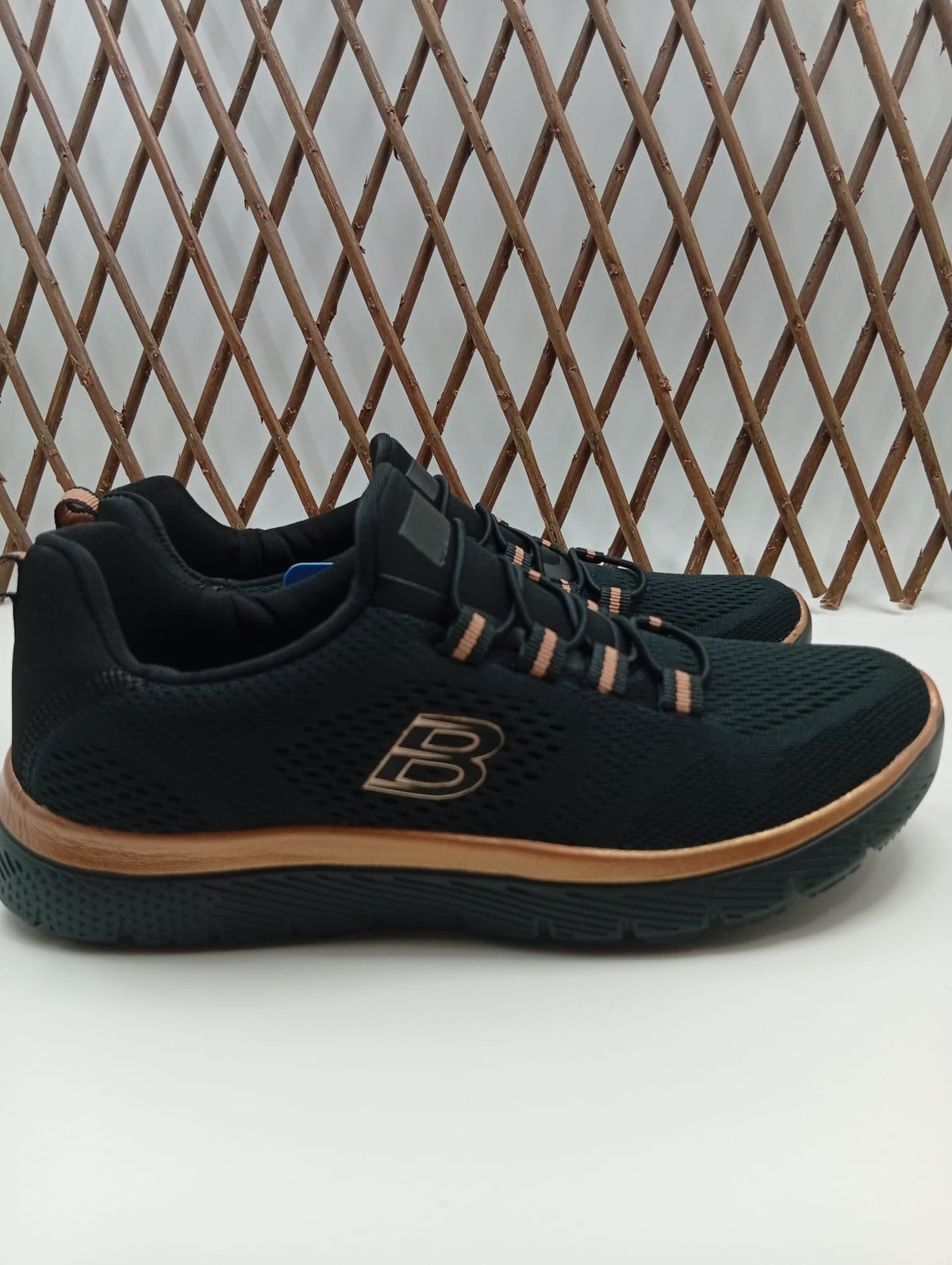 Zapatillas Deportivas Mujer Sin Cordones – Tejido Transpirable, Plantilla Memory Foam, Cierre Elástico, Suela Antideslizante - Basic Negro