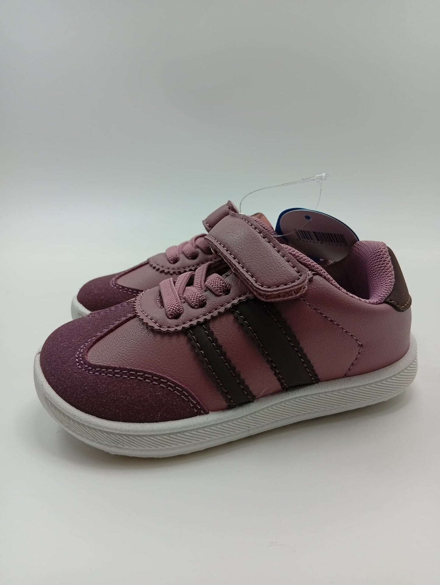 Tenis Niños Respetuoso Velcro Morado