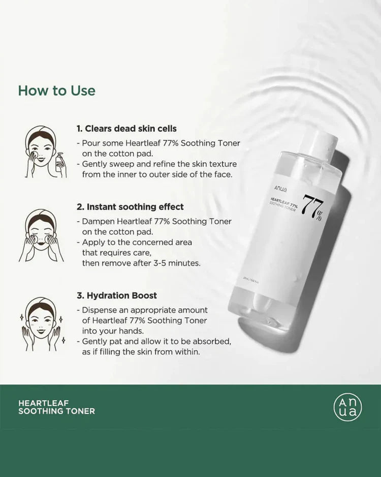 Anua Heartleaf 77% Soothing Toner 250ml